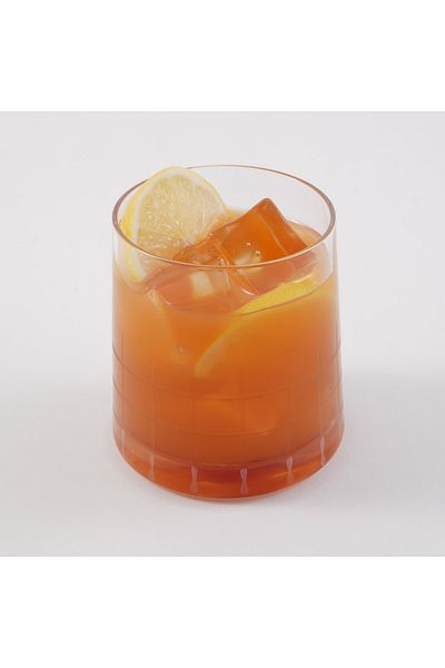 LA MESA طقم أكواب زجاجية مكون من 4 قطع، شفاف مع خط قطع 8*8*8.5 سم