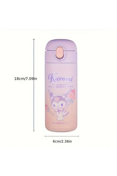 ada çanta kırtasiye Children's Thermos Flask Water Bottle Stainless Steel Kuromi Figure 400ml Ad93331