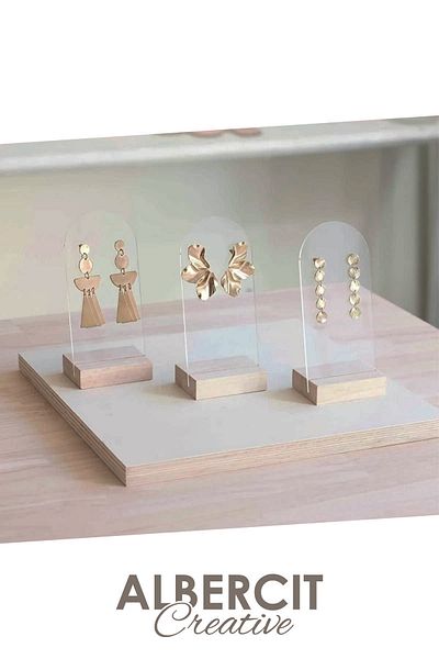 ZarDünya Plexi Earring Set of 3 Jewelry Organizer