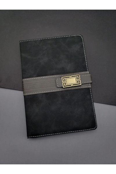 PRATİKOBA Black Lined Notebook