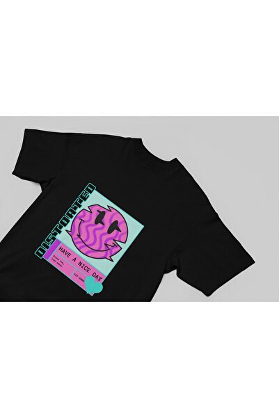 ArtYus تي شيرت رجالي/نسائي بأكمام قصيرة وطبعة نقل ذات ياقة دائرية