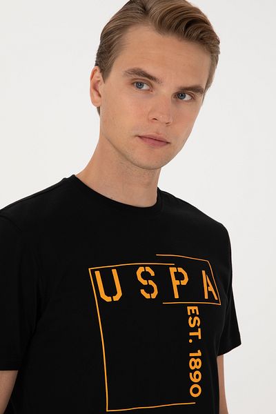 U.S. Polo Assn. Men's Regular Fit Black Crew Neck T-Shirt 50306908-Vr046