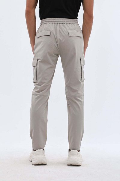 Jeanspro Stretch-Blend Cargo Pants - Stone