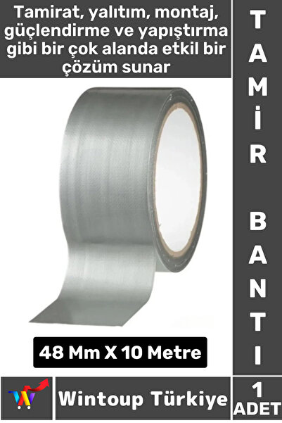 Long Life Water Moisture Mold Resistant Multi Purpose GRAY Mounting Repair Tape 48 Mm X 10 Meters