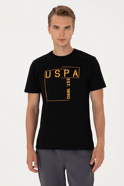 U.S. Polo Assn. Men's Regular Fit Black Crew Neck T-Shirt 50306908-Vr046
