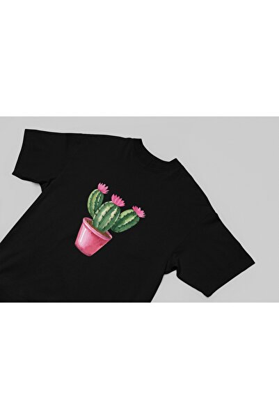 ArtYus تي شيرت رجالي/نسائي برقبة دائرية وأكمام قصيرة مطبوع عليه ثلاث صبار