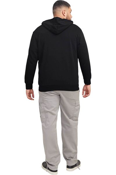 Jack & Jones Hanorac JACK & JONES Simon Hood FZ PLS - 12274349-Μαύρο