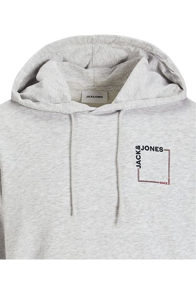 Jack & Jones Hanorac JACK & JONES Verner PO - 12269318-Λευκό Μελάντζ