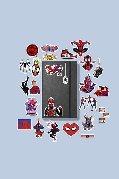 MS Major Selection Spiderman Sticker Pack /Bullet Journal Notebook Sticker Agenda Laptop Sticker