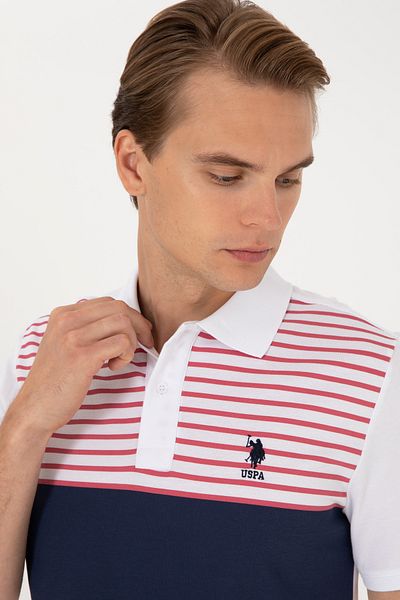 U.S. Polo Assn. Men's Regular Fit Navy Blue Polo Neck T-Shirt 50306861-Vr033