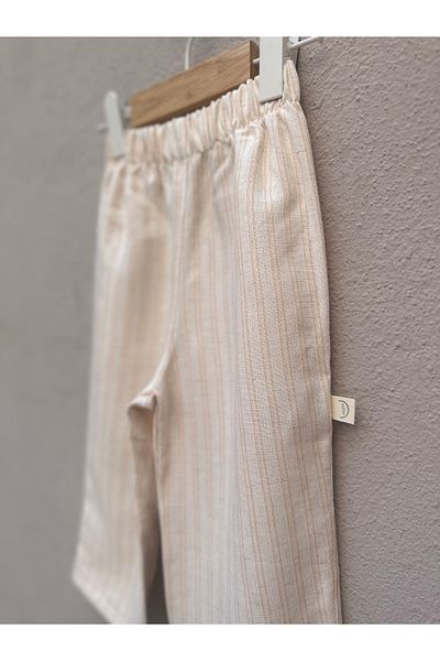 BabyDia Striped Linen Trousers