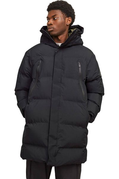 Jack & Jones Geaca JACK & JONES Alpha Long Puffer - 12260481-Μαύρο
