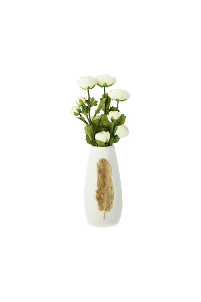 Generic Ceramic Vase Feather Gold