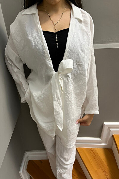 Esma Style Kadın Kuşaklı Modal Kimono