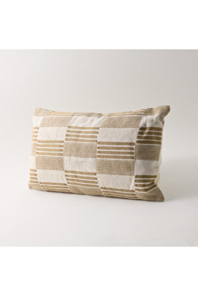 Boutique Blanche وسادة مطرزة من القطن المزخرف