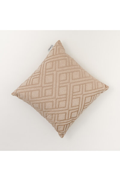 Cottage وسادة شامبراي قطنية مطرزة 45*45 سم