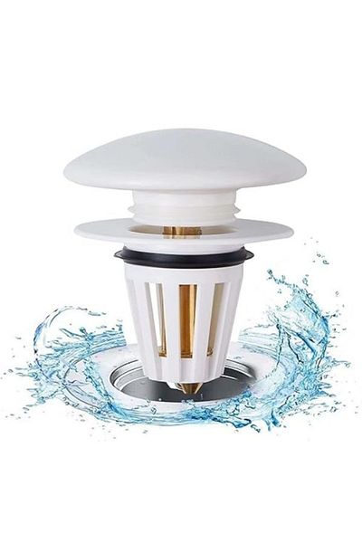 divendi-ro Locking knob for sink/sink/basin/stand, universal, white - White