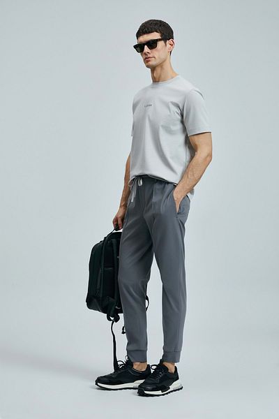 Lufian 111020235 Marcus Modern Graphic T-Shirt Men's T-Shirt Stone