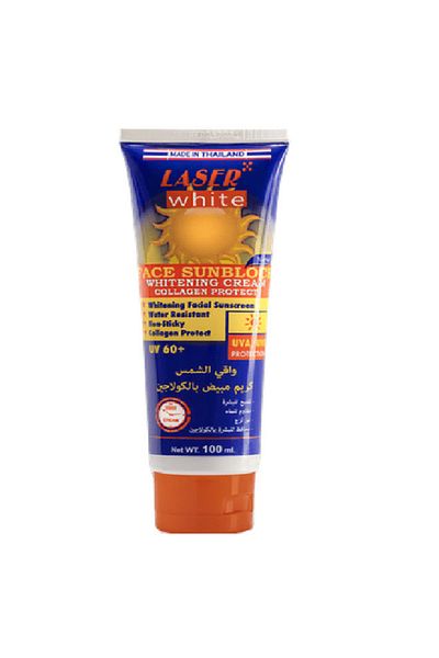 LASER WHITE Laser White Collagen Sunscreen Whitening Cream SPF 60+ - 100g