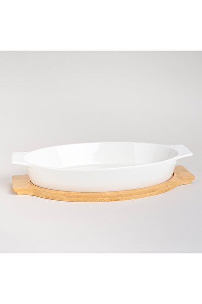 LA MESA Oval Plate With Bamboo