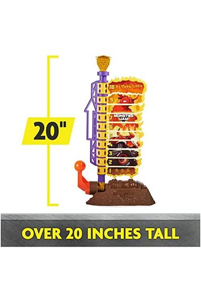 Monster Jam El Toro Loco Big Air Challenge, Over 20-Inch Tall Playset with Exclusive Monster Truck T