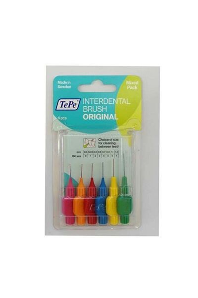 TePe Interdental brushes, different colors, 6 pieces