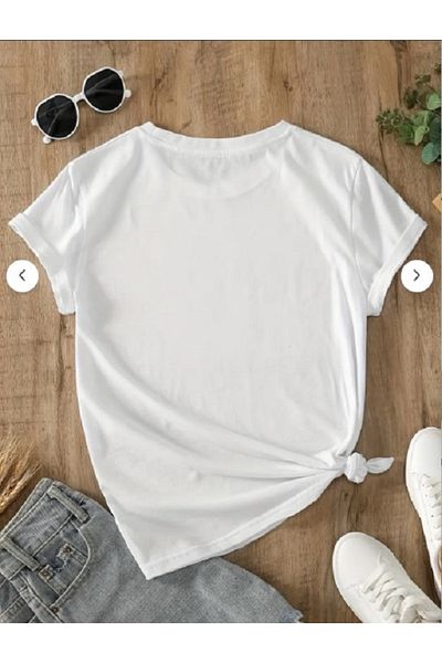 FAEL LİFE Women / Girls Wide Cut Thsort Owersiz Color Patiler Printed