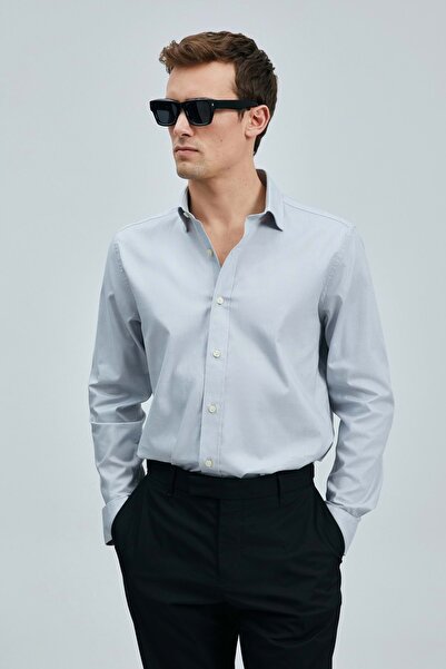 Lufian 111010633 Мъжка риза Daniel Basic, стандартна кройка, мъжка риза, СИНЯ