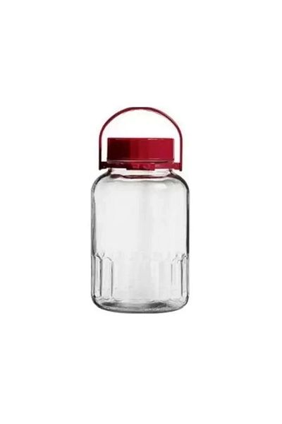 Paşabahçe 80007 Red Jar with Lid 5 Lt
