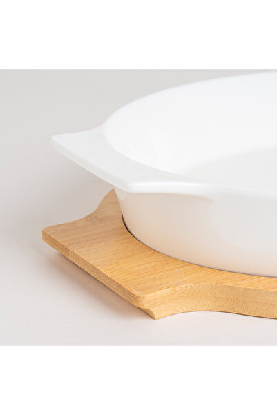 LA MESA Oval Plate With Bamboo