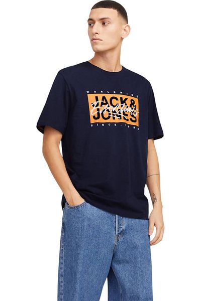 Jack & Jones Tricou JACK & JONES Colton - 12268439-Sky Captain