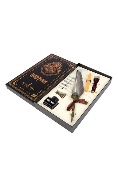 Art Tone Art Elegant Fountain Pen and Calligraphy Dip Pen Set 10 Piece Hogwarts Series Anthracite