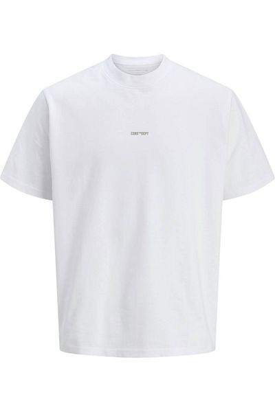 Jack & Jones Tricou JACK & JONES Τσιμέντο Μεγάλης Πλάτης - 12274376-Φωτεινό Λευκό