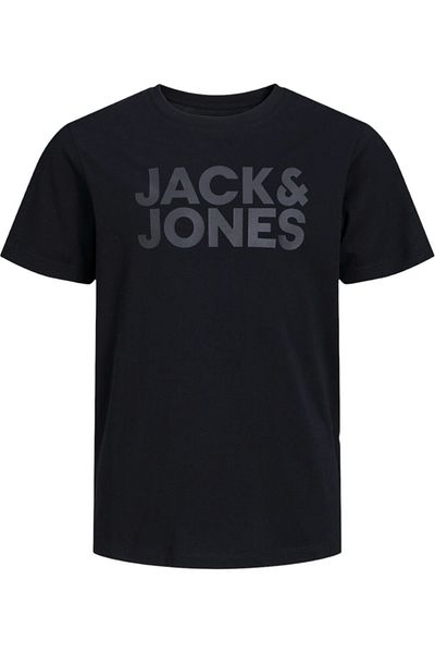 Jack & Jones Μπλούζα JNR με λογότυπο JACK & JONES Corp - 12152730-Μαύρο