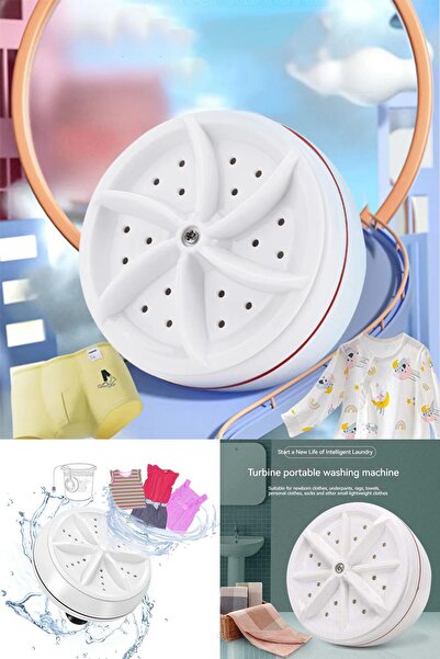 Genel Markalar 🧼 Kamp, Yurt ve Seyahatler İçin Pratik Çözüm: Mini Çamaşır Makinesi! Portatif Çamaşır Yıkama Aleti