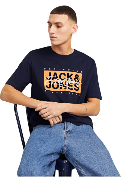 Jack & Jones Tricou JACK & JONES Colton - 12268439-Sky Captain