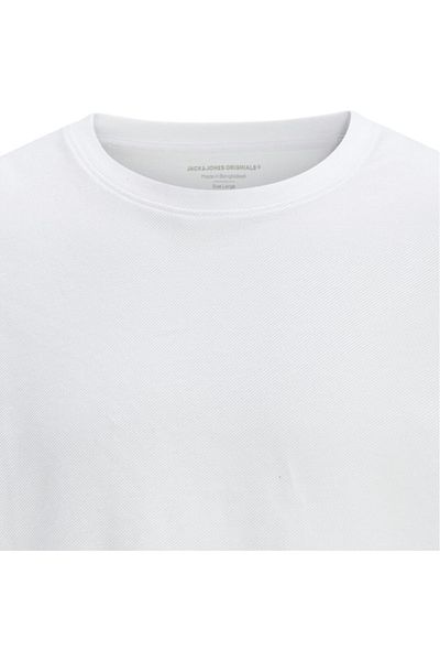 Jack & Jones Tricou JACK & JONES Διαχωρισμένο Twill - 12273109-Φωτεινό Λευκό