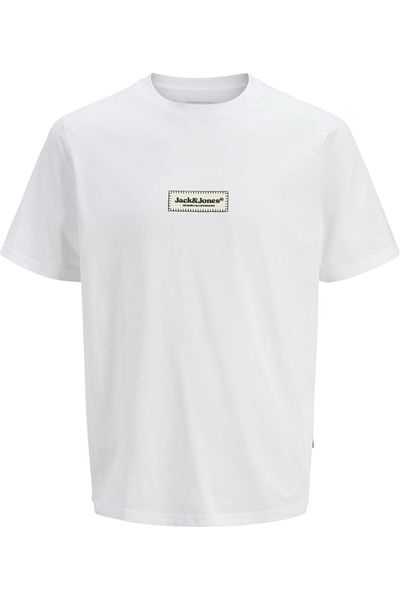 Jack & Jones Tricou JACK & JONES Ψεύτικη Ραφή με Διαχωρισμό - 12273182-Φωτεινό Λευκό