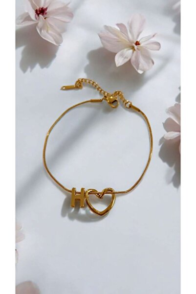 AKSESUARIM سوار نسائي على شكل قلب من الفولاذ