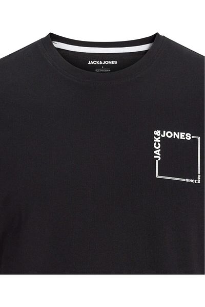 Jack & Jones Tricou JACK & JONES Verner - 12269314-Μαύρο