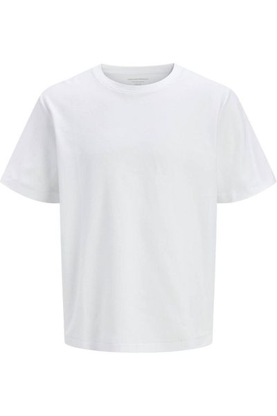 Jack & Jones Tricou JACK & JONES Διαχωρισμένο Twill - 12273109-Φωτεινό Λευκό