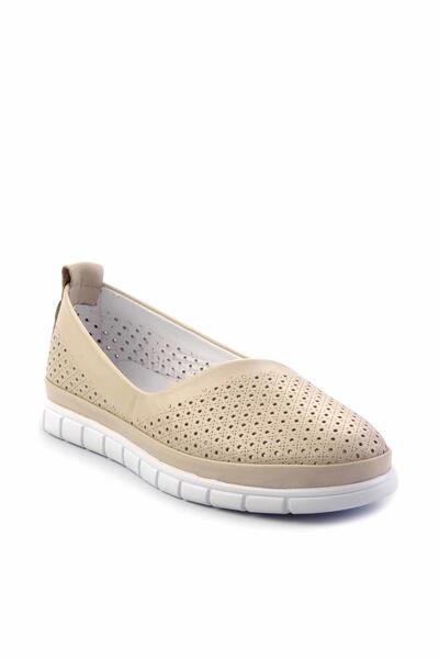 Bambi Bézs valódi bőr női alkalmi cipők K 01467012403