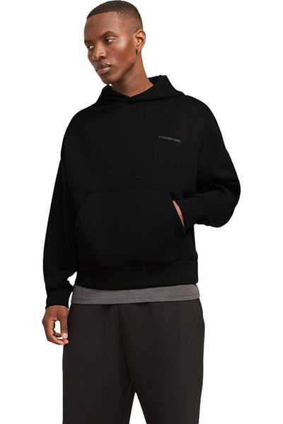 Jack & Jones Hanorac JACK & JONES Κινητική Κουκούλα LN - 12266802-Μαύρο