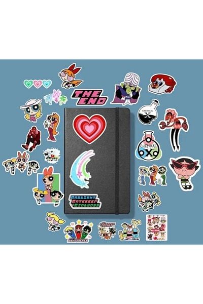 MS Major Selection Power Puff Girls Sticker Pack /Bullet Journal Notebook Sticker Agenda Laptop Sticker