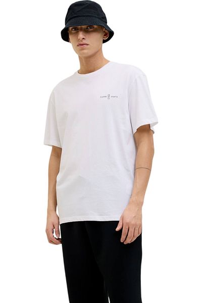 Jack & Jones Tricou JACK & JONES Jayce - 12271257-Λευκό