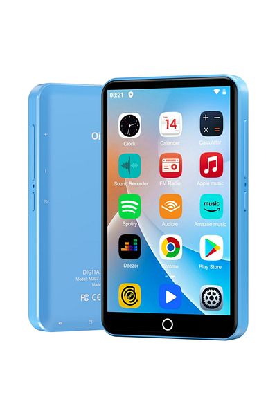 Choice 16GB Blue 80GB (16GB+64GB) MP3 Player Android 9.0 with Bluetooth and WiFi, 4.0-inch with speakers, F