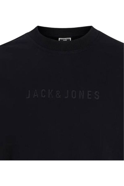 Jack & Jones Bluza JACK & JONES Επαναφορτιζόμενη Μορφή Εκτύπωσης - 12274501-Μαύρο