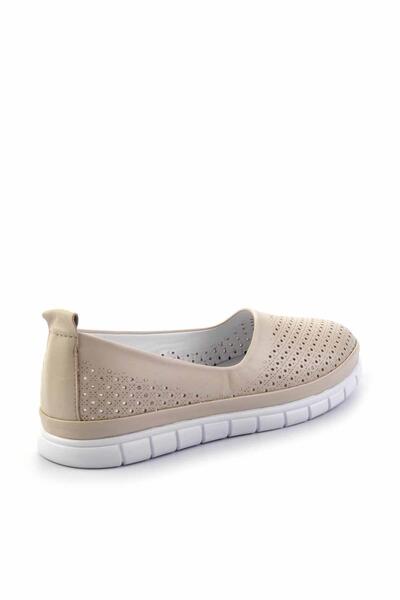 Bambi Bézs valódi bőr női alkalmi cipők K 01467012403