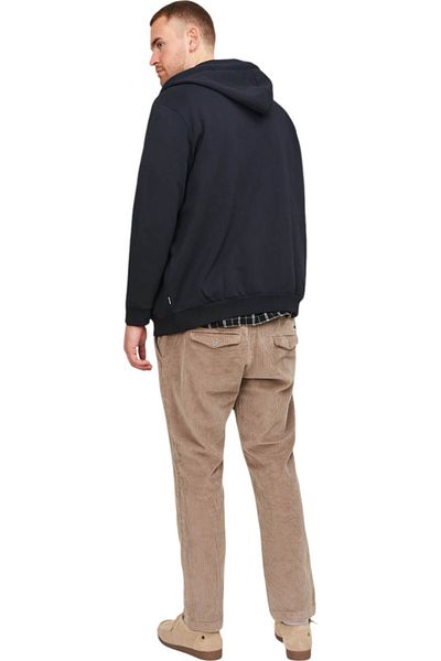 Jack & Jones Hanorac JACK & JONES Κουκούλα Bradley με Φερμουάρ PLS - 12250596-Μαύρο