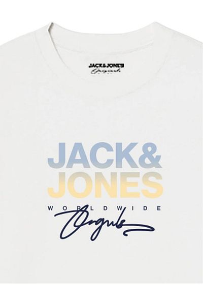Jack & Jones Tricou JACK & JONES Canggu - 12281809 - Bright White